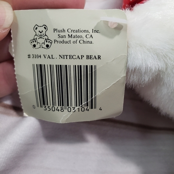 Plush Creations Inc. Dreaming Of  You Bear Pajamas Bunny Slippers Vintage 1994 - Picture 8 of 11